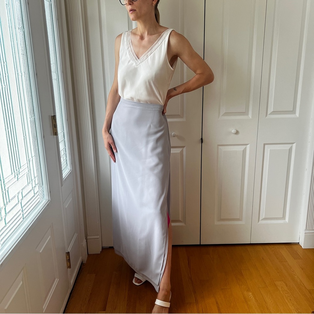 Joseph Ribkoff Elegant Gray Women's Maxi Skirt